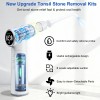 Tonsil Stone Vacuum Remover with LED Light Upgraded Electronic Oral Care Cleaning Tool Set 6 Suction Levels for Fresh Breath & Comfortable Use (White)